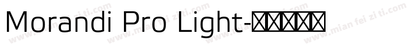 Morandi Pro Light字体转换